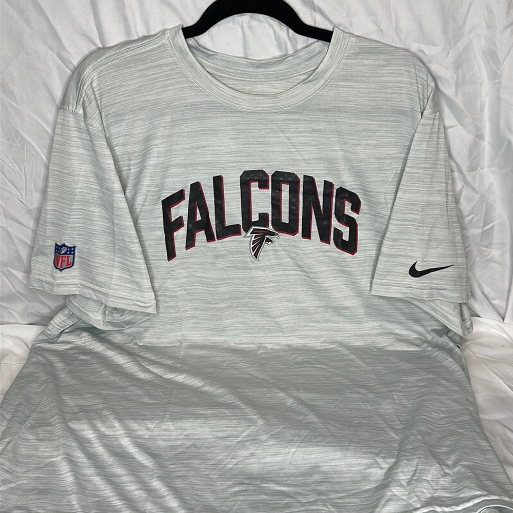 Nike Atlanta Falcons Dri-Fit On Field Apparel T-Shirt, XXL, Ash Color